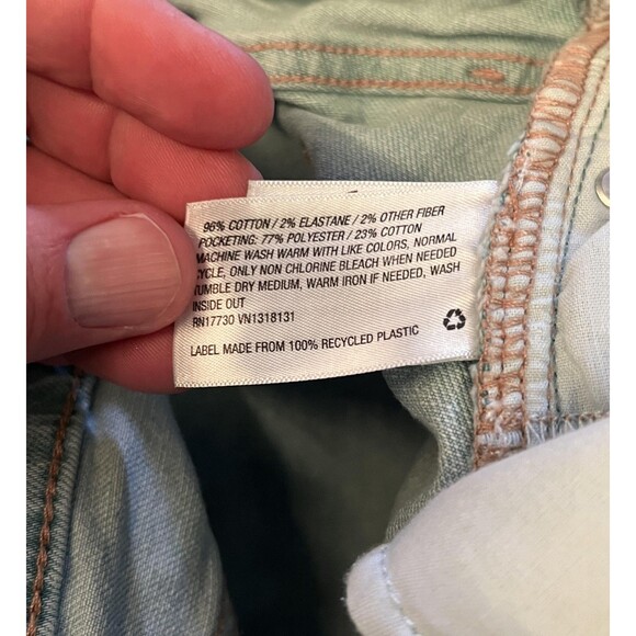 A New Day Jeans Womens 6 28R Light Wash Wide Leg Stretch Denim Blue Casual - Picture 8 of 8